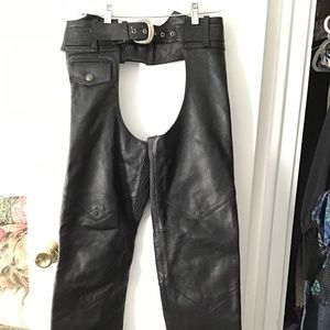 EUC Harley Davidson leather chaps EUC